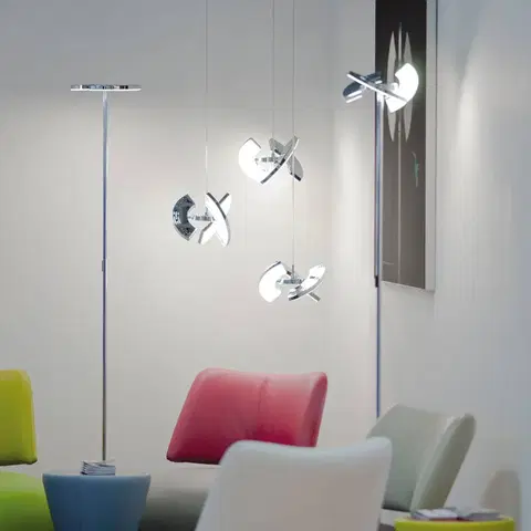 Závesné svietidlá Oligo OLIGO Trinity závesné LED, 3 pohyblivé segmenty