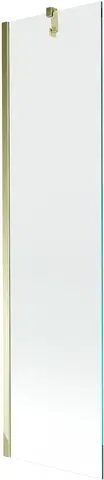 Sprchové dvere MEXEN/S - Next vaňová zástena FIX 50x150 cm, transparent, zlatá 895-050-000-00-00-50