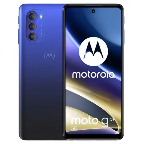 Mobilné telefóny Motorola Moto G51, 464GB, Horizon Blue PAS80005PL