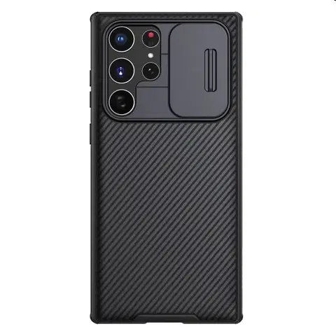 Puzdrá na mobilné telefóny Puzdro Nillkin CamShield Pro pre Samsung Galaxy S22 Ultra, čierne 57983107467