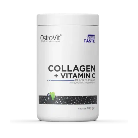 Kolagén na kĺby OstroVit Kolagén + Vitamín C 200 g čierne ríbezle