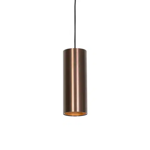 Zavesne lampy Dizajnové závesné svietidlo tmavá bronzová - Tubo