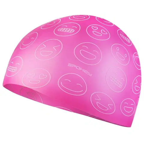 Plavecké čiapky Plavecká čiapka SPOKEY Emoji Junior - ružová