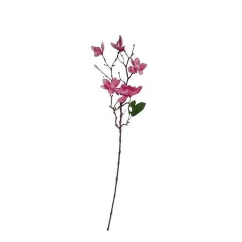 Kvety Umelá vetvička Magnólia tmavoružová, 64 cm