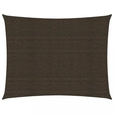 Stínící textilie Tieniaca plachta obdĺžniková HDPE 2 x 3,5 m Dekorhome Hnedá
