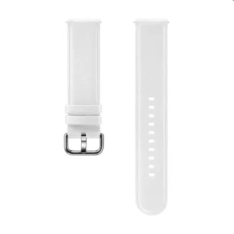 Príslušenstvo k wearables Samsung Leather Strap (20mm), white - OPENBOX (Rozbalený tovar s plnou zárukou)