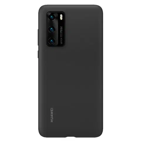 Puzdrá na mobilné telefóny Huawei Silicone Cover P40, black - OPENBOX (Rozbalený tovar s plnou zárukou) 51993719