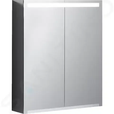 Kúpeľňový nábytok GEBERIT - Option Zrkadlová skrinka s osvetlením, 600x700x150 mm 500.582.00.1