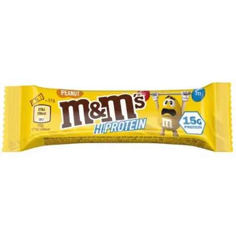 Proteínové tyčinky Mars M&M‘s HiProtein Bar 12 x 51 g čokoláda