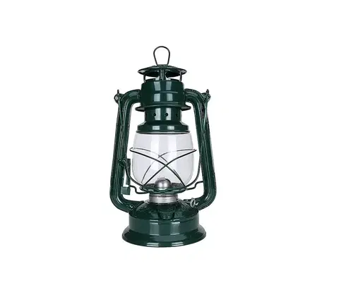 Záhradné lampy Brilagi Brilagi - Petrolejová lampa LANTERN 28 cm zelená 
