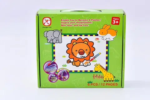 Hračky puzzle MAC TOYS - Vyfarbovacie puzzle zvieratá