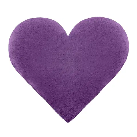 Vankúše Bellatex Tvarovaný vankúšik Srdce fialová, 42 x 48 cm