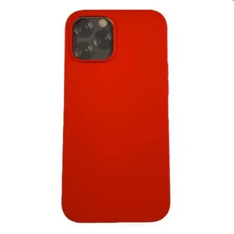 Puzdrá na mobilné telefóny Devia kryt Nature Series Silicone Case pre Apple iPhone 12 Pro Max, červené 6938595341427