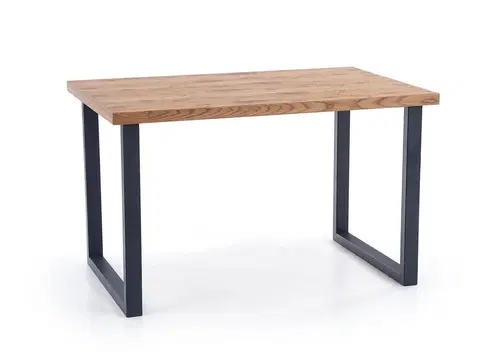 Jedálenské stoly HALMAR Horus rozkladací jedálenský stôl dub svetlý / čierna