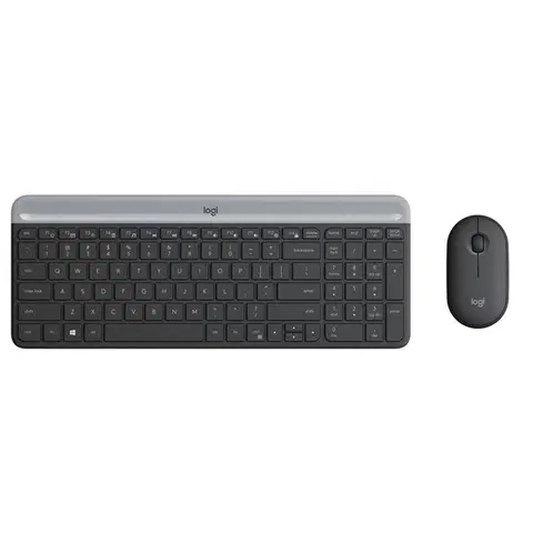 Klávesnice Set klávesnica a myš Logitech Slim Combo MK470 - CZSK, grafitová 920-009260
