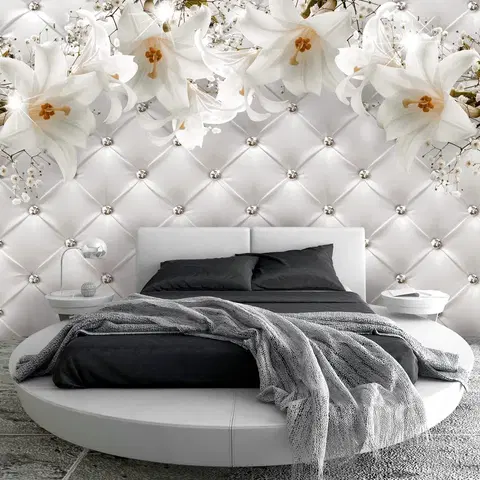 Tapety Samolepiaca tapeta biele luxusné ľalie - Fragrant Softness