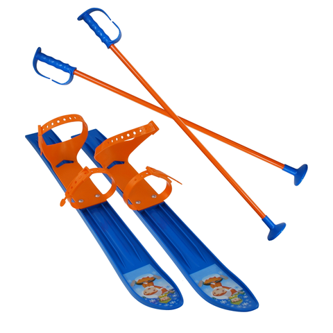Detské boby a sane Detská lyžiarska súprava Sulov 60cm modrá