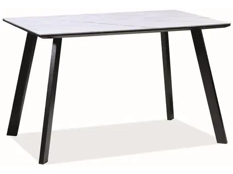 Jedálenské stoly ADLON, jedálenský stôl, mramor, čierna