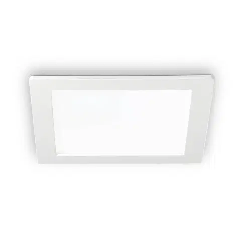 Zapustené svietidlá Ideallux Stropné LED svetlo Groove square 16,8x16,8 cm