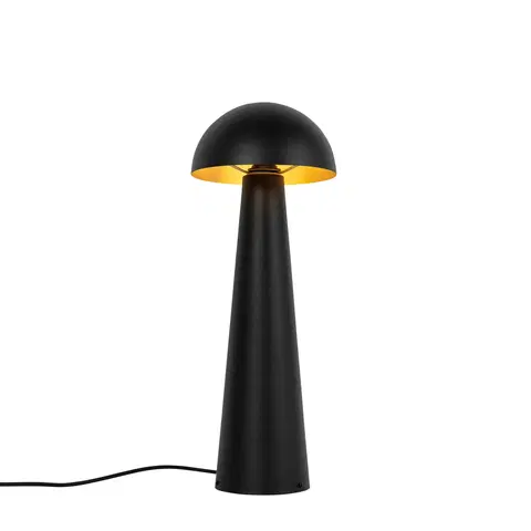 Vonkajsie osvetlenie Vonkajšia stojaca lampa čierna 65 cm - Hríb