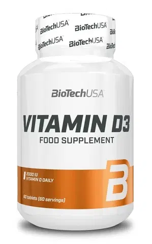 Vitamín D Vitamin D3 tbl. - Biotech USA 60 tbl.