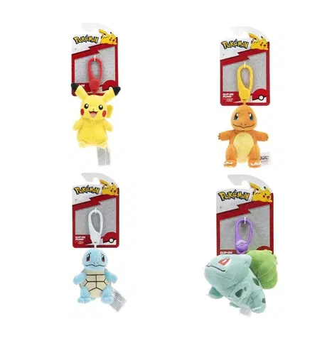Plyšové hračky ORBICO - Pokémon - Plyš Clip (Clip-On Plush Assortment), Mix Produktov