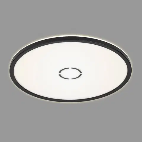 Stropné svietidlá Briloner Stropné svietidlo LED zdarma, Ø 42 cm, čierne