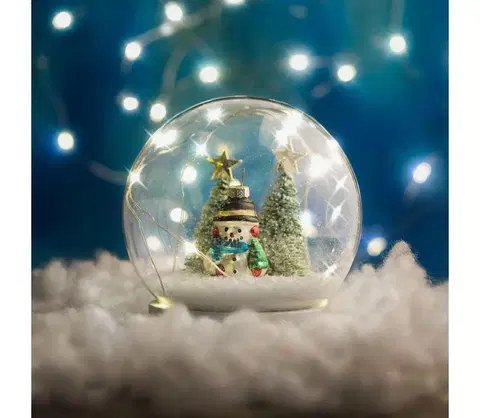 Vianočné dekorácie  LED Vianočná dekorácia 7xLED/2xAA snehuliak 