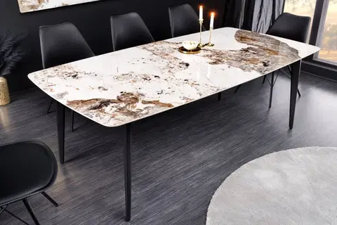 Jedálenské stoly Jedálenský stôl GOLLA Dekorhome 180x90x76 cm