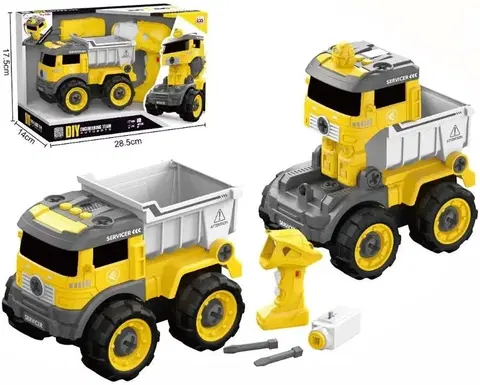 Hračky - dopravné stroje a traktory LAMPS - Auto sklápacie skrutkovacie 15cm RC