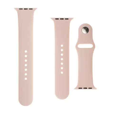 Príslušenstvo k wearables FIXED Set silikónových remienkov pre Apple Watch 384041 mm, ružová FIXSST-436-PI