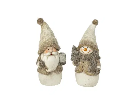 Vianočné dekorácie MAKRO - Santa/Mikuláš 19cm rôzne druhy
