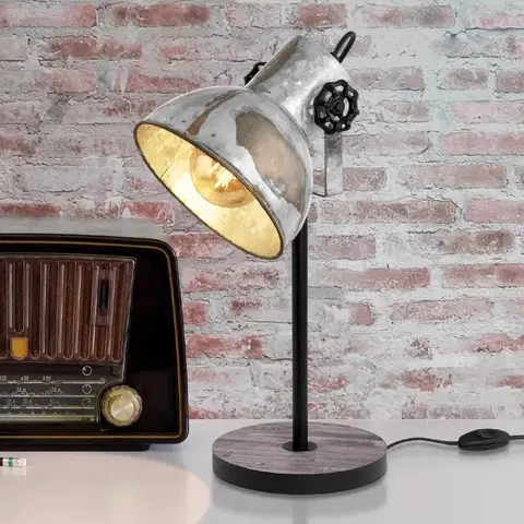 Lampy na nočný stolík EGLO Stolná lampa Barnstaple v priemyselnom dizajne