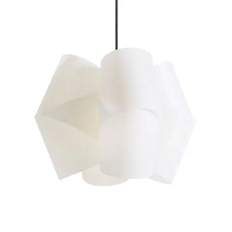 Závesné svietidlá Domus Závesná lampa Julii, bielo-antracitová, Ø 36 cm
