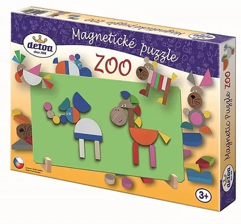 Hračky puzzle DETOA - Magnetické Puzzle Zoo