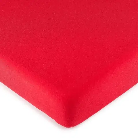 Plachty 4Home jersey prestieradlo červená, 90 x 200 cm