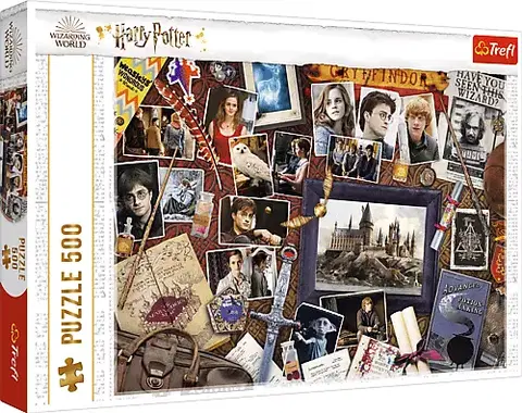 Hračky puzzle TREFL - Puzzle 500 - Rokfortské spomienky / Harry Potter