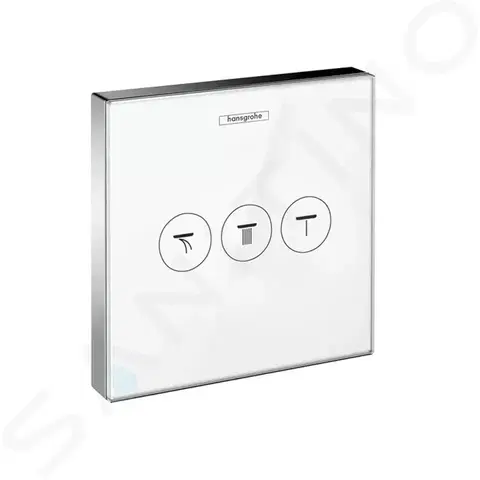 Kúpeľňa HANSGROHE - Shower Select Podomietkový ventil na 3 spotrebiče, biela/chróm 15736400