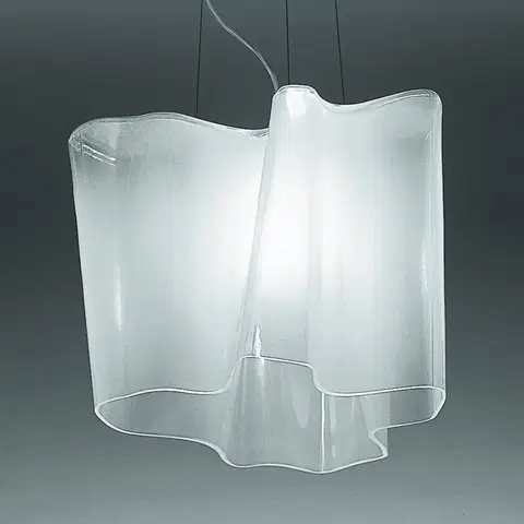Závesné svietidlá Artemide Závesná lampa Artemide Logico 1pl dĺžka 40 cm sivá