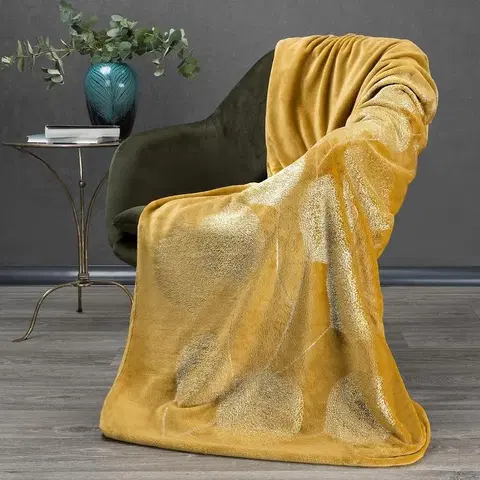 Jednofarebné deky Deka Ginko 2 150x200 medová 380853