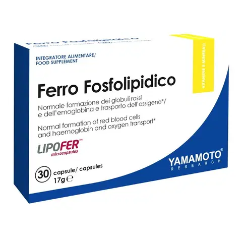 Železo Ferro Fosfolipidico (železo + vitamín C) - Yamamoto 30 kaps.