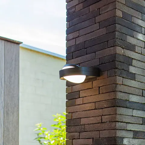 Vonkajšie nástenné svietidlá LUTEC Vonkajšie LED svetlo Fele sklopné tienidlo