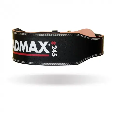 Opasky na cvičenie MADMAX Fitness opasok Full Leather Black  XL