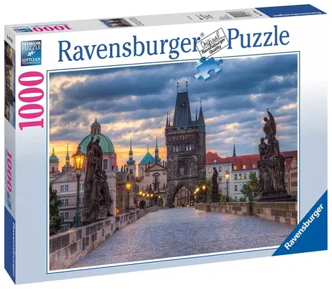 Hračky puzzle RAVENSBURGER - Praha: Prechádzka Po Karlovom Moste 1000 Dielikov