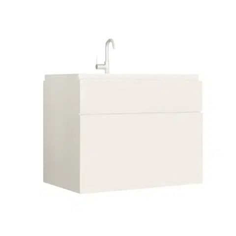 Kúpeľňový nábytok Skrinka pod umývadlo, biela/biely extra vysoký lesk HG, MASON WH13