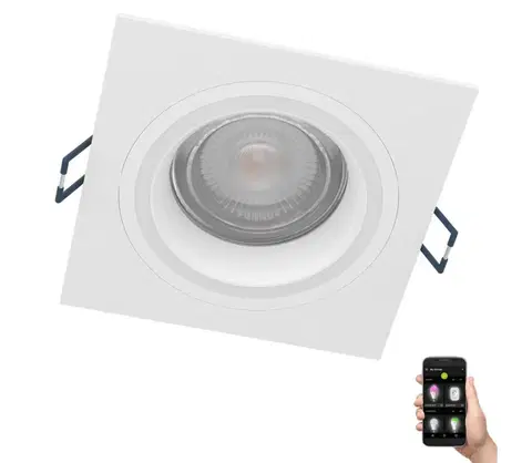 Svietidlá Eglo Eglo 900765 - LED RGBW Stmievateľné podhľadové svietidlo CAROSSO-Z 4,7W/230V biela 