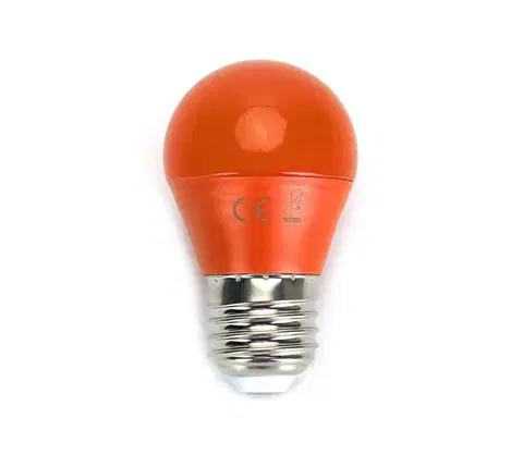 LED osvetlenie  B.V. LED Žiarovka G45 E27/4W/230V oranžová -  