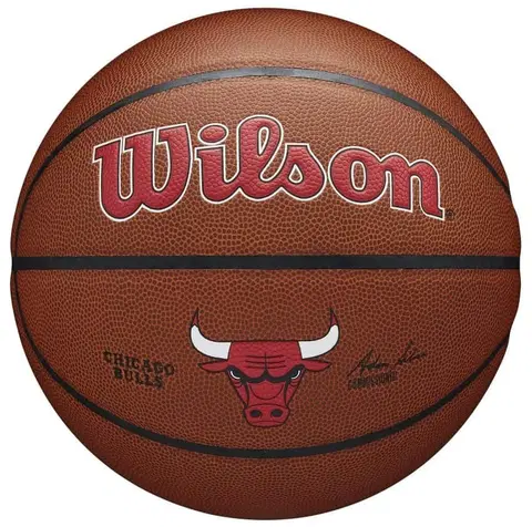 Basketbalové lopty Wilson NBA Team Composite Chicago Bulls size: 7
