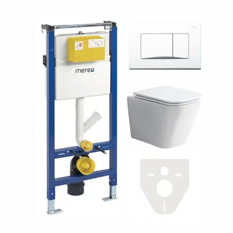 Kúpeľňa MEREO - WC komplet pre sádrokartón s príslušenstvom MM02SETRB