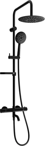 Sprchy a sprchové panely MEXEN/S - KX67 vaňový stĺp s termostatickou batériou, čierna 779006791-70